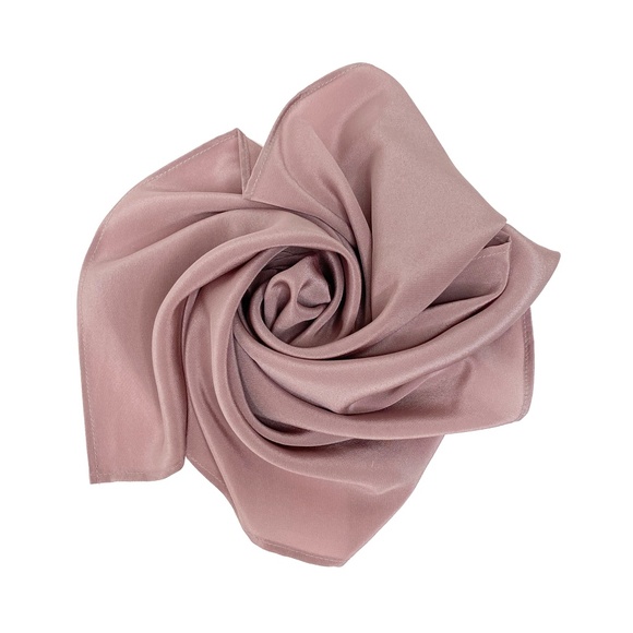 NWT SILKLETTE  Blush Crush 100% Fine Silk Kerchief Scarf ROSE CHAMPAGNE - Picture 6 of 8